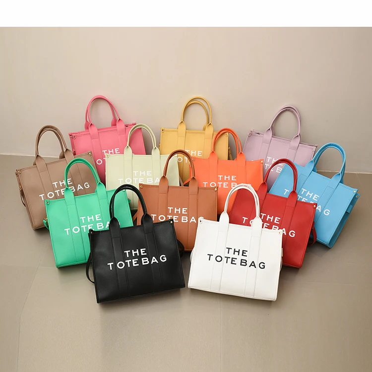 Модни Малка Чанта-Тоут за Жени, Дизайнерски Чанти с Надписи, Луксозни Мат Чанта през рамо от Изкуствена Кожа, Чанти за Пазаруване 20233