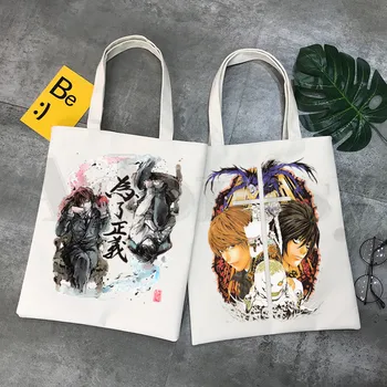 Тетрадка на смъртта Япония Аниме и Манга Синигами Рюк Чанта през рамо ежедневни чанти за пазаруване за момичета дамски елегантен холщовая чанта