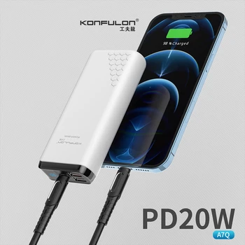 Power Bank 20000 ма 22,5 W многопортовый мощен преносим външен резервна батерия, ултра-бързо зареждане Powerbank за Xiaomi 13 Samsung