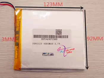 Литиево-полимерна батерия за таблети с капацитет 4000 mah 3,7 В, оригинални за таблети и други таблети 3092123