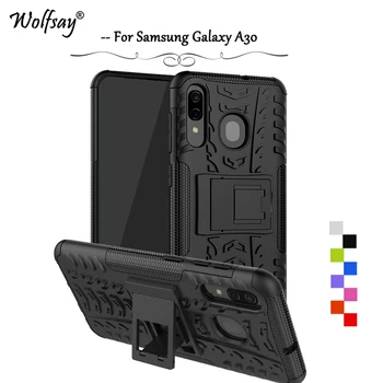 За Samsung Galaxy A30 Калъф устойчив на удари Брониран Гума Твърд Калъф За телефон Samsung Galaxy A30 Делото Samsung A30 A Shell 30