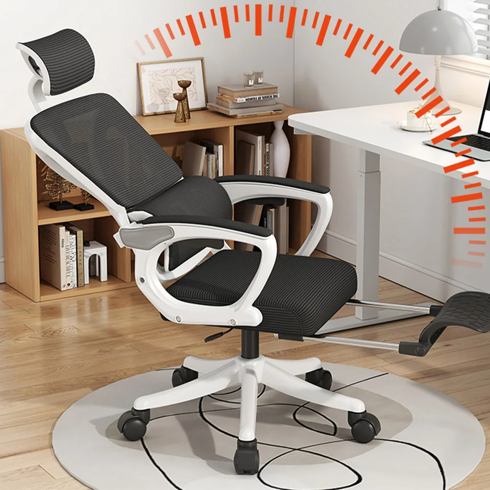 Ергономичен дизайн за офис стол, домашен компютърен стол, подобно на гъба тъкан, дишаща мрежа, мека и удобна, ниско ниво на шум1