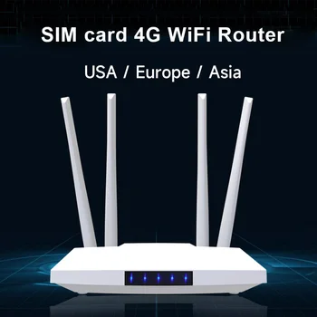 4G рутер СИМ-карта WiFi 4G CPE точка за достъп антена 32 потребители rj-45 WAN LAN LTE 4G модем