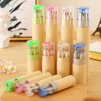 6 цветни карандашных пастели за деца, ученически пособия Kawaii, канцеларски материали, маслени моливи, художествени инструмент за colorization деца и възрастни