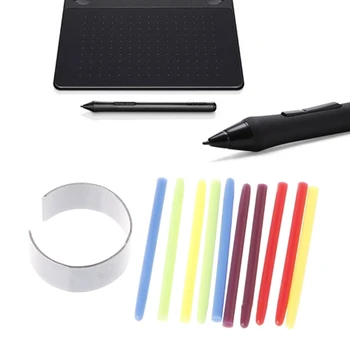 Накрайници за графичен notepad за изготвяне на Wacom Intuos, дигитални химикалки с бамбуковым графичен стилус за таблет, 10 бр. в опаковка-цветна