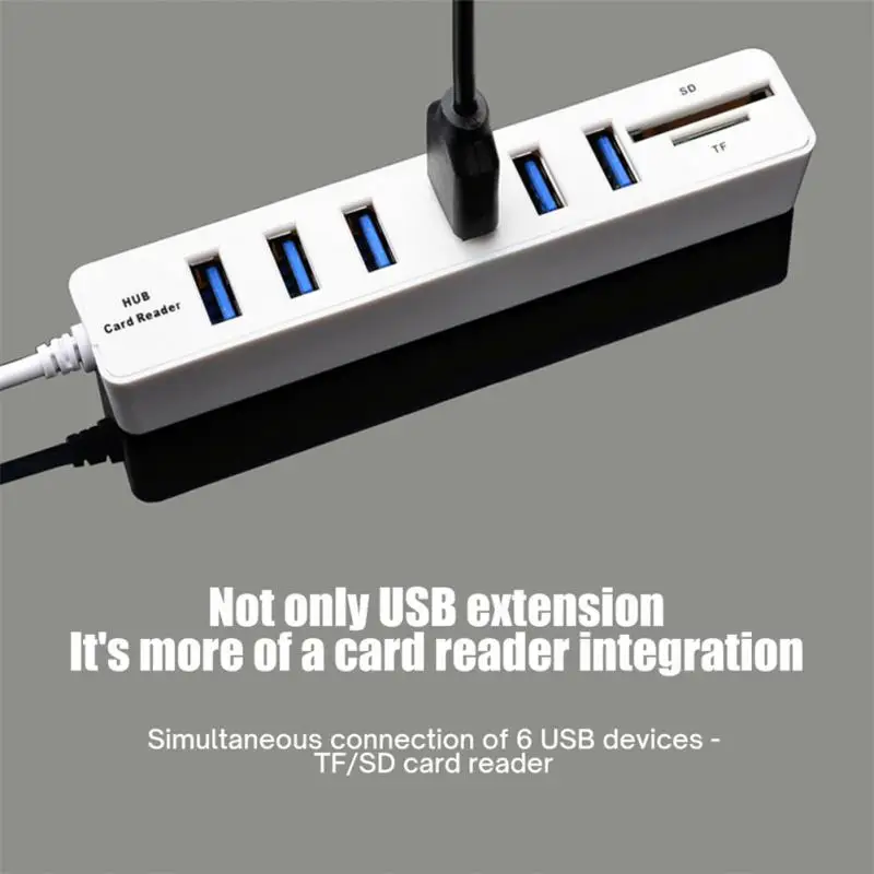 USB1.1 USB2.0 Hub Разход на 8-Портов Разделител TF/SD Card Reader Компютърен Център Комбинираното Разширение За Macbook и PC Аксесоари за компютри3