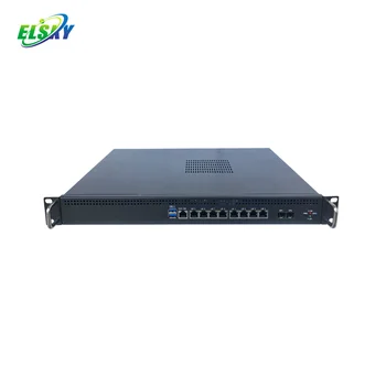 Сървър и защитна стена ELSKY U108 с процесор Kaby lake, с CORE i7 7700 H110 7-то поколение, 8 * In_tel i211-AT Gigabit LAN, 2 * Оптоволоконная локална мрежа