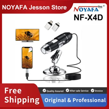 NOYAFA NF-X4D 1600X Микроскоп, Камера 3 in1 Type-C USB Преносим Електронен Микроскоп за Запояване Led Лупа Ремонт Телефон