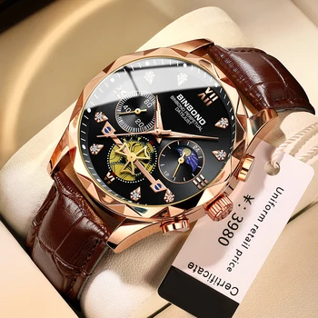 2023 Нови луксозни мъжки часовник от висок клас на марката Бизнес Водоустойчив светещи дата хронограф кварцов кожени мъжки часовник Relogio Masculino