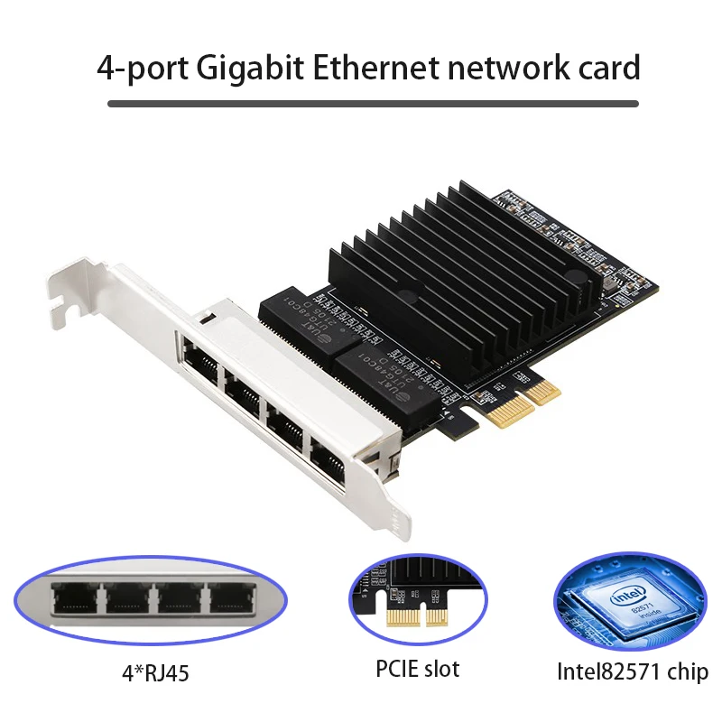 Intel 82571 чип 10/100/1000 Mbit/компютърни аксесоари RJ-45 мрежов Адаптер PCI-E Гигабитная мрежова карта Ethernet Детска PCIE Карта за PC0