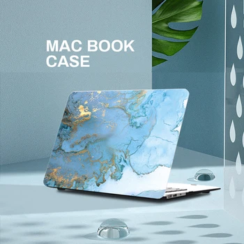 Мрамор Калъф за лаптоп Apple Macbook Air 13 M1 A2337 A2338 M2 2022 A2681 Retina Touch Bar ID Pro 14 15 16 Инча, Калъф във формата на Миди, Чанти