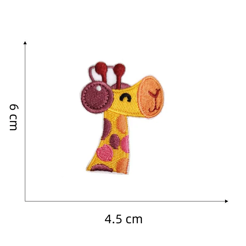 Самозалепващи се ленти с приятен анимационни жирафа, иконата за ремонт на облекла, бродерии, шапки, пуловери, палта, панталони, етикети с аппликацией1
