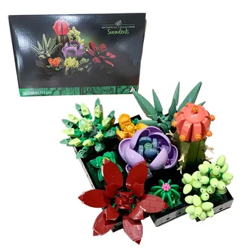 Романтичен букет от цветя, Роза, Орхидея сочен градивен елемент на Тухли Играчката 