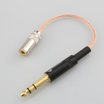 Audiocrast на Бвп Мед 6,35 мм TRS 3pin Plug-4,4 мм Балансиран Женски аудио кабел-адаптер, 1/4 6,35-4,4