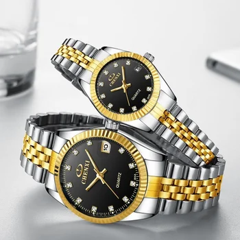 CHENXI 004A Дата, е луксозна марка за жени, водоустойчиви часовници, мъжки кварцови ръчни дамски и мъжки часовници