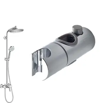 Държач на накрайник за душ, за подмяна на душ мряна с регулируема въртяща се на 360 градуса; на притежателя на пръскачка; аксесоари за баня