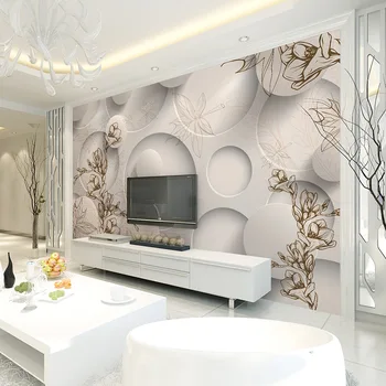 beibehang Европейския градина Декорация на дома, големи тапети по поръчка 3D стерео многоцветен стенопис тапети papel de parede