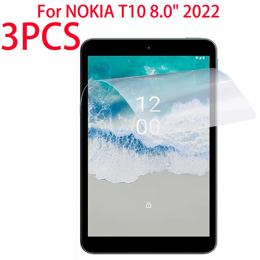 3 Опаковки PET Мека Фолио За Защита на екрана на Nokia T10 8,0 см 2022 Протектор на Екрана на Таблета Защитно Фолио За Nokia T10 8 инча0