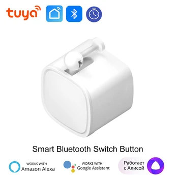 Sasha Finger Robot Switch умен дом Bluetooth превключвател Бутон тласкач приложение Smart Life Добавяне на Bluetooth hub Работи с Алекса Google Home