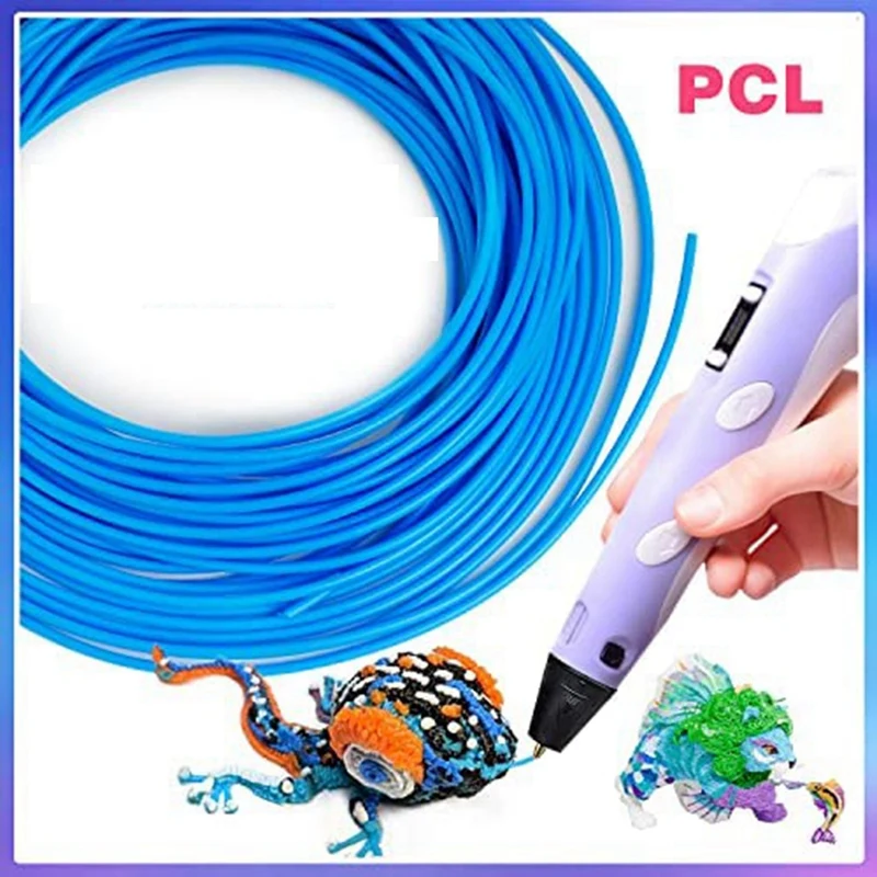 20Pie E направления за 3D-дръжки PCL 10 метра всяка - конци за 3D-дръжки PCL 1,75 мм за ниски температури, 3D детска дръжка5