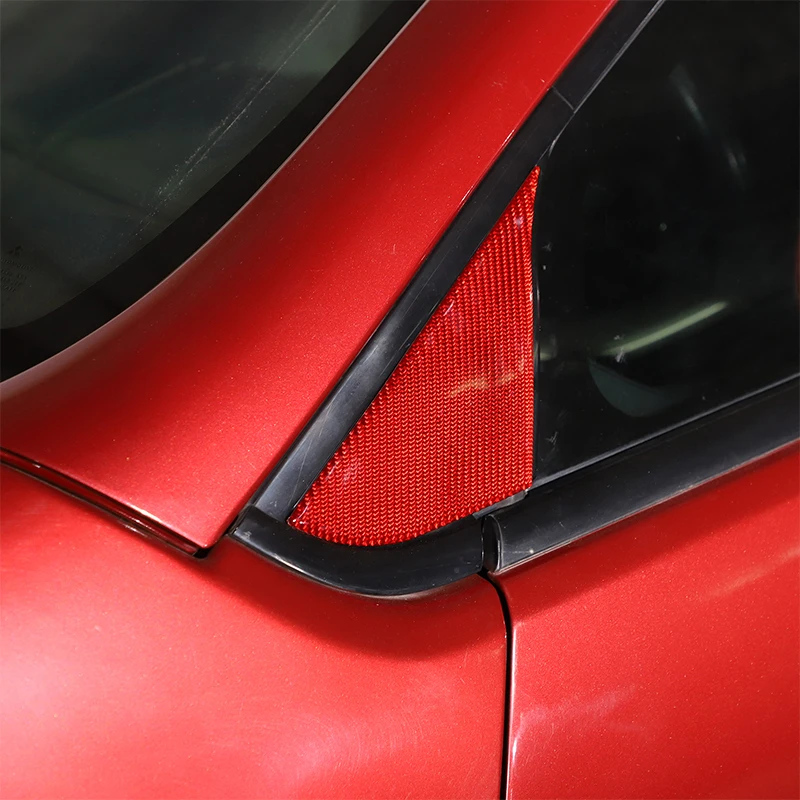 За Mitsubishi Eclipse 06-2011, автомобилна стойка от мека въглеродни влакна, триъгълен капак, рамка, накладки, стикер, автомобилни аксесоари0