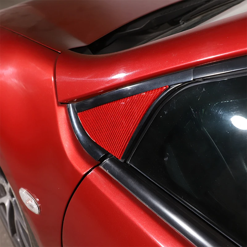 За Mitsubishi Eclipse 06-2011, автомобилна стойка от мека въглеродни влакна, триъгълен капак, рамка, накладки, стикер, автомобилни аксесоари2