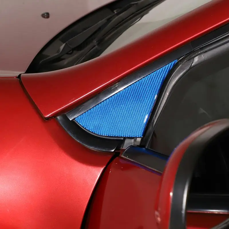 За Mitsubishi Eclipse 06-2011, автомобилна стойка от мека въглеродни влакна, триъгълен капак, рамка, накладки, стикер, автомобилни аксесоари3