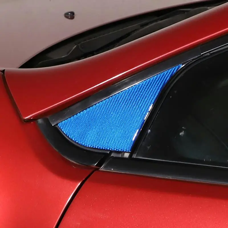 За Mitsubishi Eclipse 06-2011, автомобилна стойка от мека въглеродни влакна, триъгълен капак, рамка, накладки, стикер, автомобилни аксесоари4