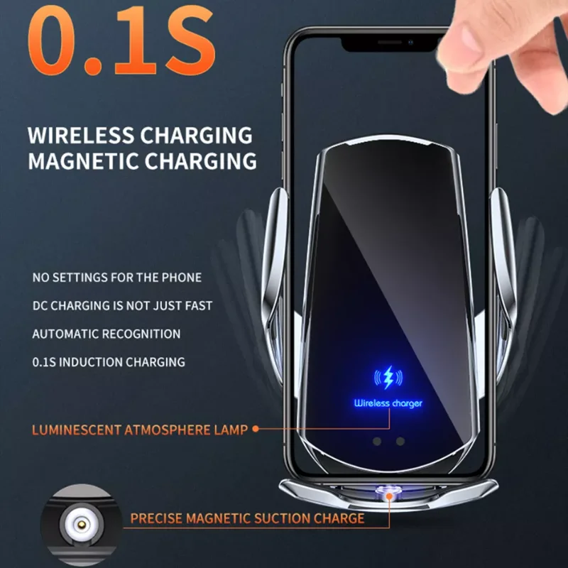 15 Вата Кола на Телефона Безжично Зарядно за iPhone 14 13 12 11 Pro Max Xiaomi Samsung Магнитна USB Индукционная Станция за Бързо Зареждане1