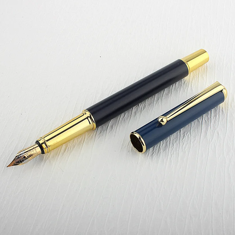 Луксозна метална писалка за писане Чернильная дръжка Ученически пособия химикалки за писане0