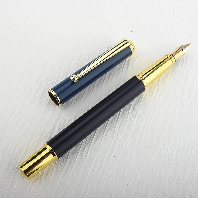 Луксозна метална писалка за писане Чернильная дръжка Ученически пособия химикалки за писане1