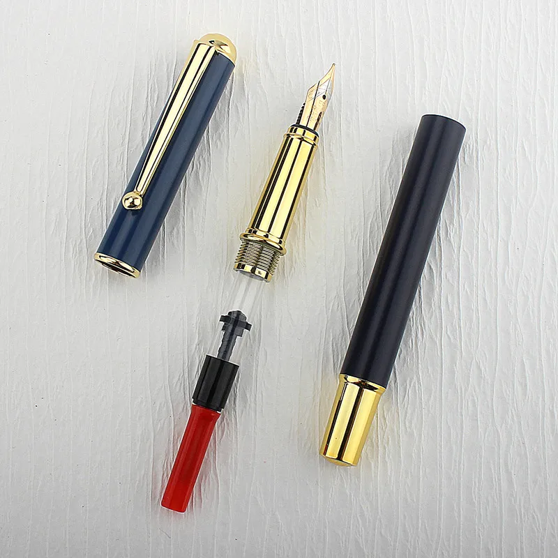 Луксозна метална писалка за писане Чернильная дръжка Ученически пособия химикалки за писане5