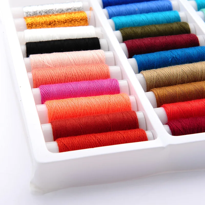 402 висококачествени прежди за ръчно шиене, домакински конец за шиене, набор от 50 цвята, конци за бродиране на малки ос, цветен конец3
