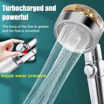 Накрайник за душ под налягане на вода, спрей за душ с турбокомпресор, накрайник за душ с филтър, ръчен накрайник за душ под налягане