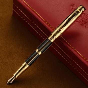 Hero 2065 10K златно перо Отличен дизайн, писалка, фино перо 0,5 мм, автентичен подаръчен комплект за бизнес писма