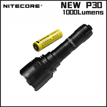 NITECORE НОВ Фенерче P30 1000 лумена Използва led Акумулаторна Прожектор CREE XP-L HI V3 Ultra Led Light За външно осветление