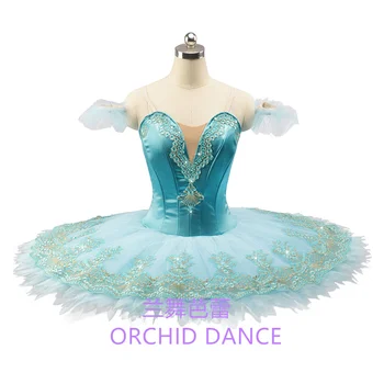 Suger Color Професионален висок клас дамски дрехи, за да изяви за възрастни, небето-синьо балетные костюми-пачки 