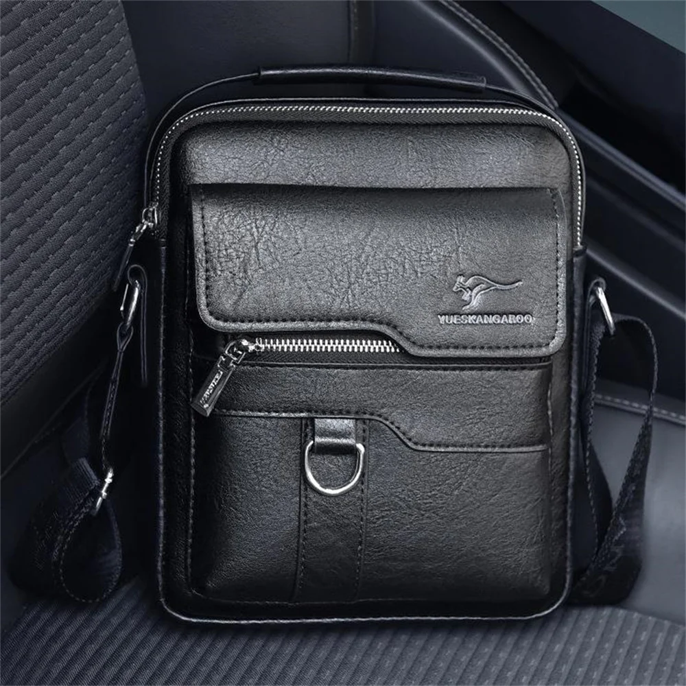 2023 Мъжка чанта през рамо, бизнес чанта-кенгуру, ежедневни мъжки чанти, модни корейската версия, чанта през рамо4