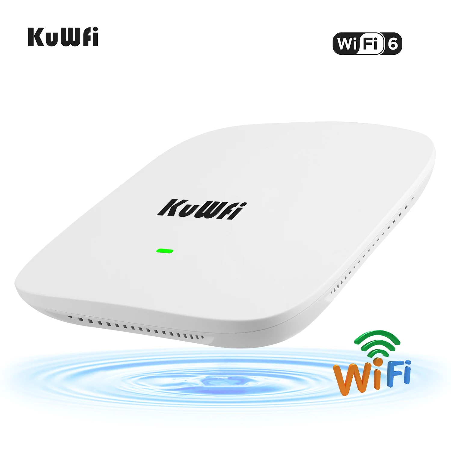 KuWFi 1800 Mbps WiFi 6 Рутер Безжичен великолепна точка за достъп за WiFi удължител на диапазона на безжична точка за достъп двухдиапазонная 2,4 Ghz и 5.8 Ghz LAN 48 POE0
