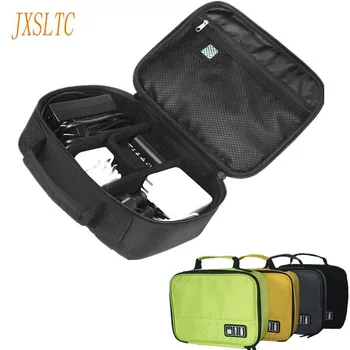 JXSLTC Пътни чанти, Аксесоари за Цифрови устройства органайзер за джаджи USB кабел, преносимо зарядно калъф органайзер за съхранение чанта