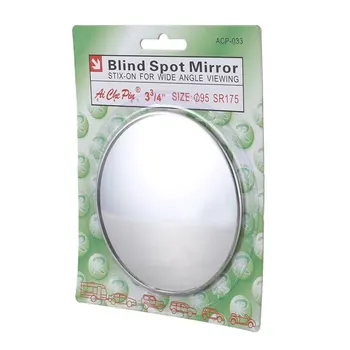 Сребристи кръгли огледала за обратно виждане с диаметър 3.7 инча за слепи зони за задно виждане за кола