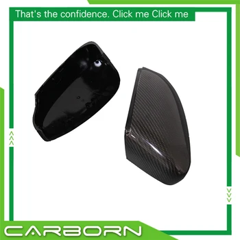 Автомобилен Аксесоар ABS + Капак Огледала от Въглеродни Влакна за Skoda Fabia 15 16 17 18 19 Взаимозаменяеми Стил на Купето Странични Капаци за Обратно виждане Протектор